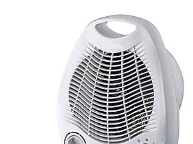 Gripo Tisch-Heizlüfter 2000W - Weiß, Mit 2 Geschwindigkeiten (1000W &Amp 2000W), Umkippschutz