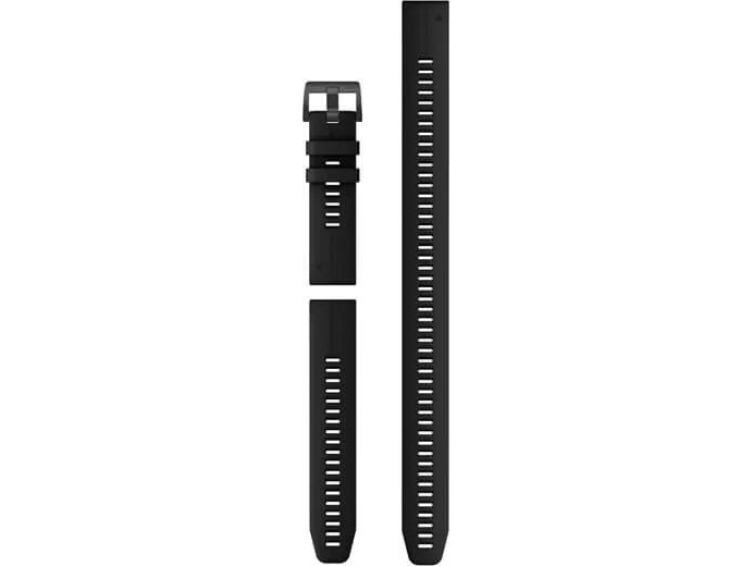 Quickfit 22 Watch Bands, Black Silicone (3-Piece Dive Set)