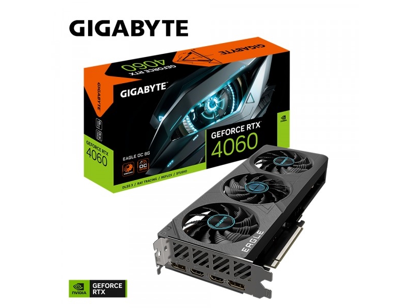 Gigabyte Eagle Geforce Rtx 4060 Oc 8g Geforce Rtx 4060 8 Gb Gddr6 128 Bit 7680 X 4320 Pixlar Pci Express 4.0