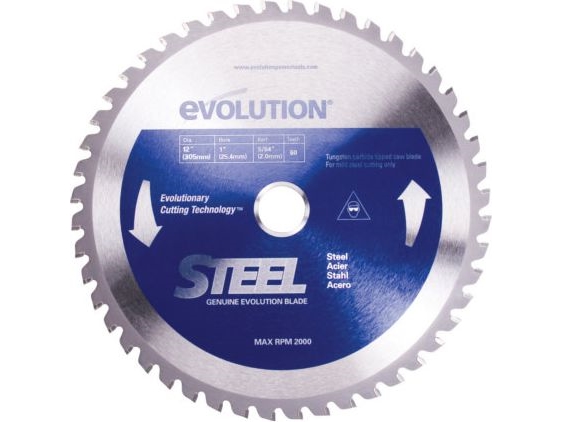 Evolution Tct Saw Blade For Cutting Steel 305Mm 60Z (Evo-305-60-S)