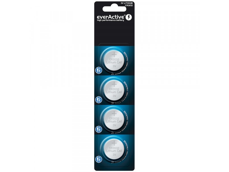 Mini Cr3032 Lithium-Batterien Blister 4 Stk.