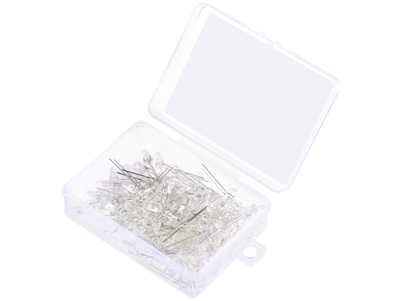 TRU COMPONENTS LED johdoilla Viileän valkoinen Pyöreä 19000 mcd 30° 20 mA 2,7 V, 3,4 V