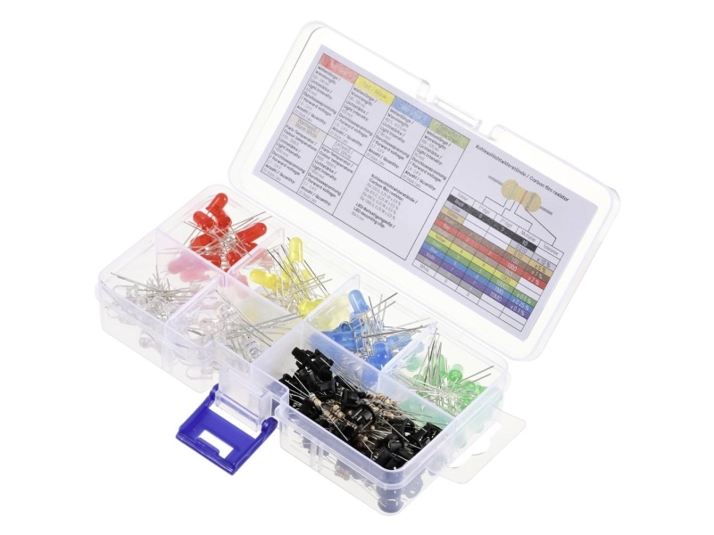 TRU COMPONENTS LED med ledninger Rød, Gul, Blå , Gulgrøn, Varm hvid, Kølig hvid Rund 5 mm 90 mcd, 420 mcd, 2180 mcd, 19000 mcd 30 ° 20 mA 1.8 V, 2.4 V, 2.7 V,
