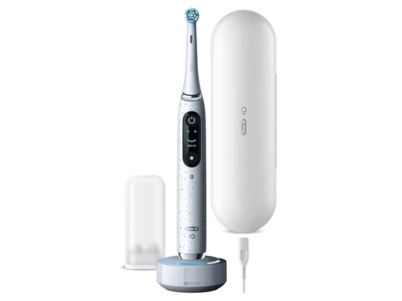 Braun Oral-B Io Series 10 Elektrische Zahnbürste, Weiß