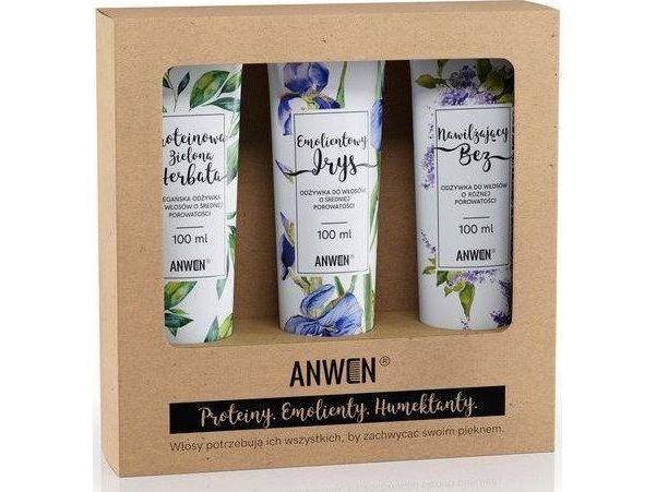 Anwen_Set Conditioners For Medium Porosity Hair Protein Orchid 100Ml + Emollient Iris 100Ml + Moisturizing Elderberry 100Ml