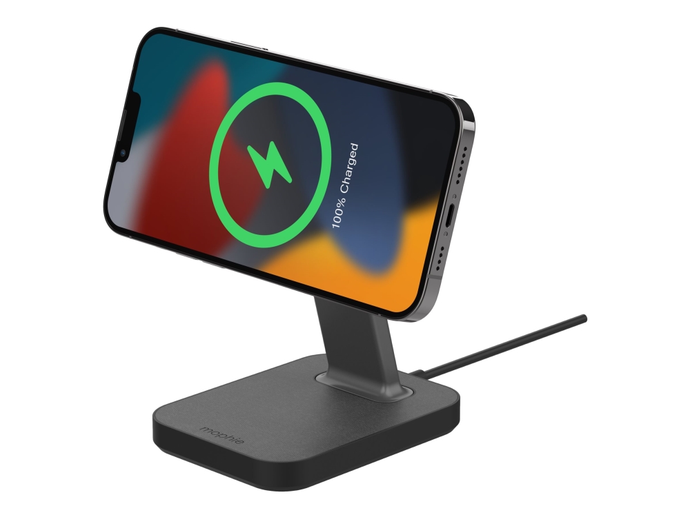 mophie snap+ - Trådløs opladningsstander - 15 Watt - sort - Europa (eksklusive Irland)