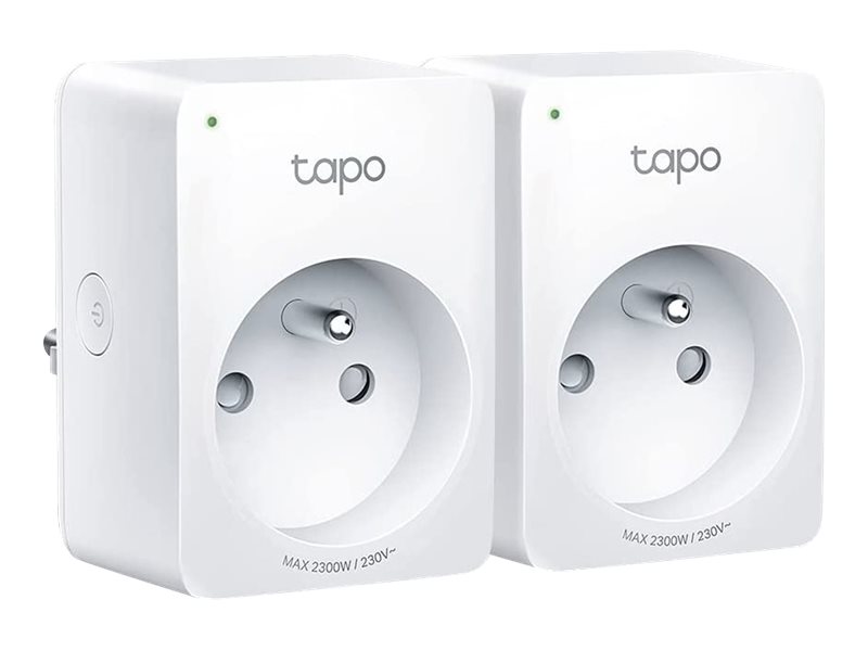 Tapo P100 - Smart kontakt - trådlös - 802.11b/g/n, Bluetooth 4.2 - 2.4 Ghz (paket om 2) | Belysning - Intelligent belysning (Smart Home) - Smarta kontakter | GameStuff