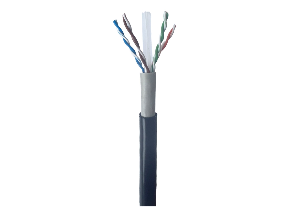 Gembird Cat6 Utp Lan Outdoor Cable Solid 305M Black, 305 M, Cat6, U/Utp (Utp), Schwarz