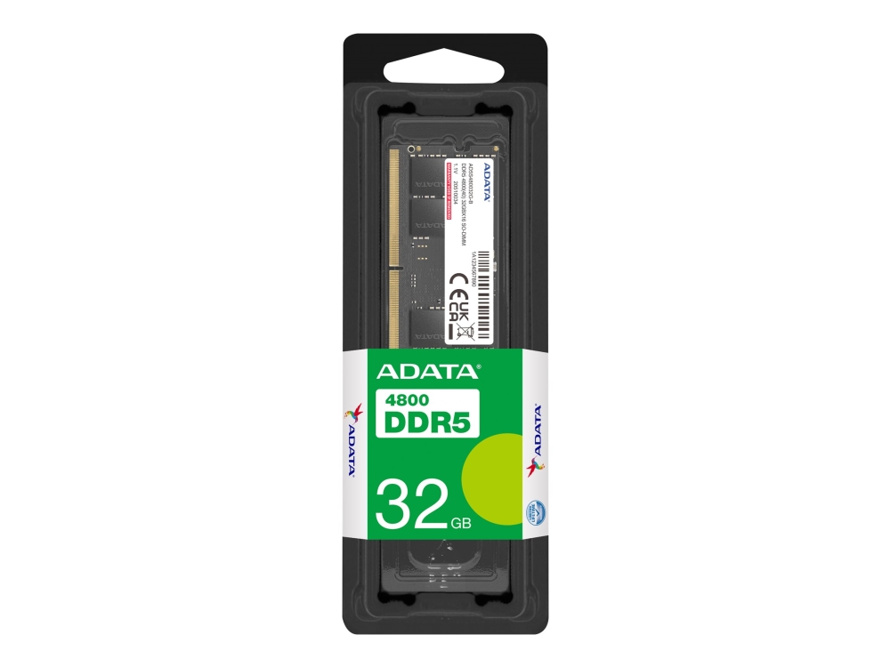 Adata Ddr5 32Gb - 4800 - Cl - 40 - Ecc - So-Dimm - Ad5s480032g-S - Premier - Schwarz