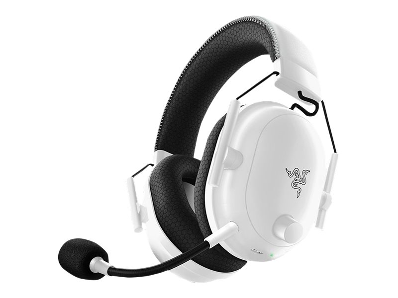 Razer Blackshark V2 Pro - 2023 Edition - Headset - Fuld Størrelse - Bluetooth/2,4 Ghz Radiofrekvens - Trådløs - Støjisolerende - Hvid
