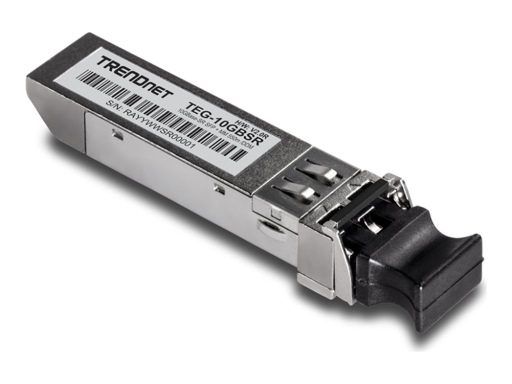 TRENDnet TEG 10GBSR - SFP+ transceiver modul - 10GbE - 10GBase-SR - LC multimodus - op til 550 m - 850 nm - TAA-kompatibel