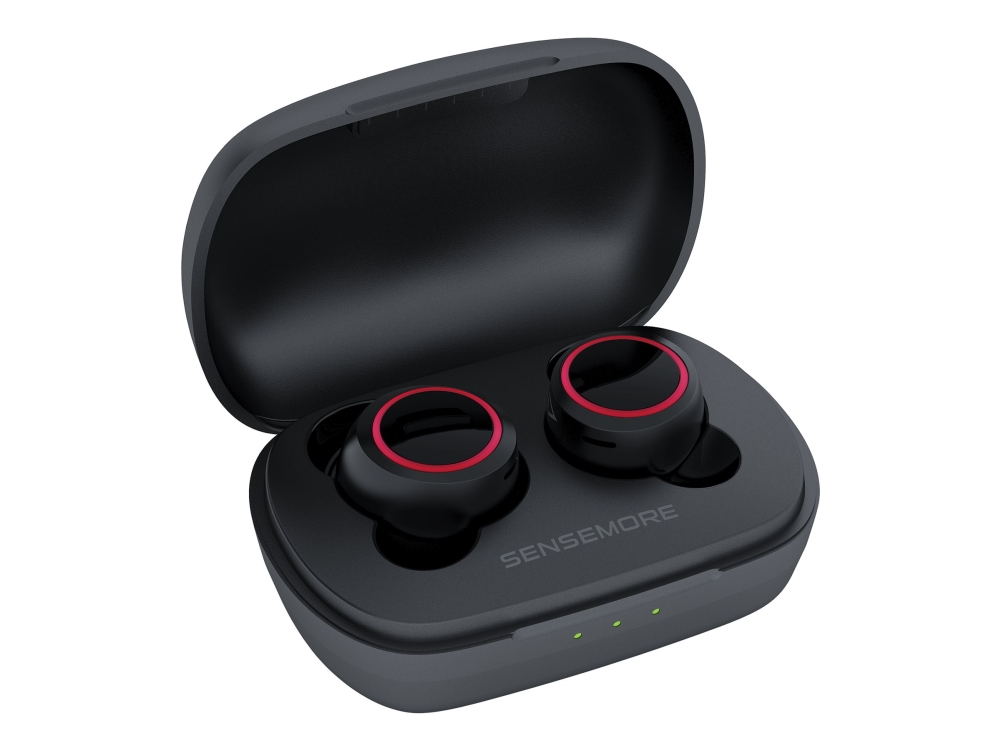 Creative Sensemore Air - Ægte trådløse øretelefoner med mik. - i øret - Bluetooth - aktiv støjfjerning - sort