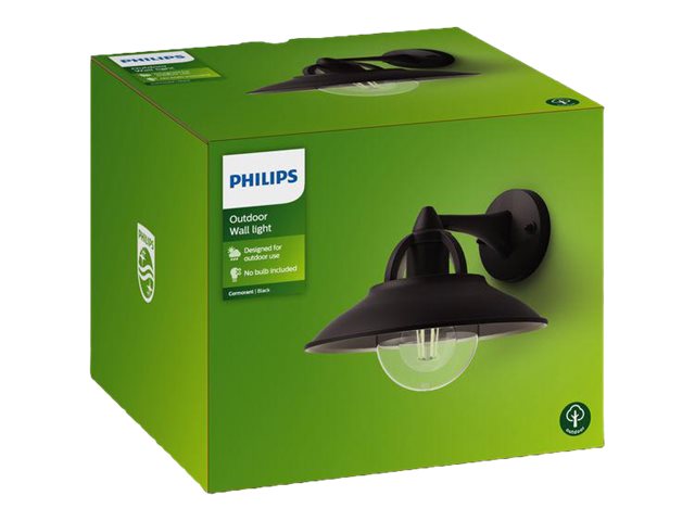 Philips Mygarden Cormorant - Væglampe - 1 Stik - E27 - Sort