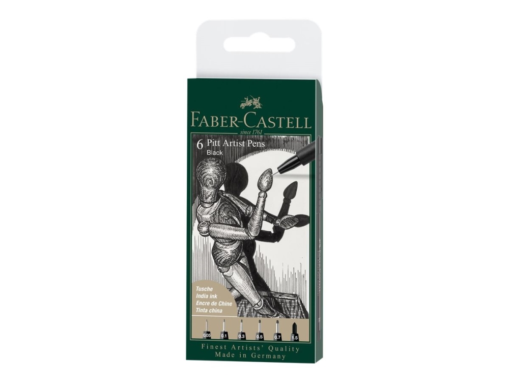 Faber-Castell Pitt Artist Pen - Børstepen Og Fineliner-Sæt - Permanent