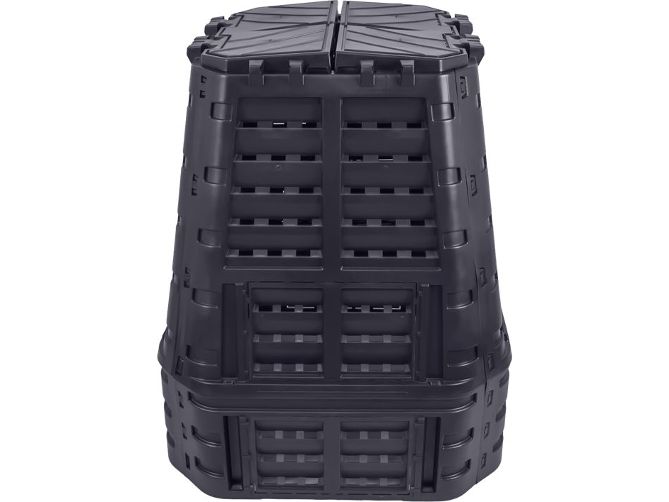 Kompostbeholder 740L Sort