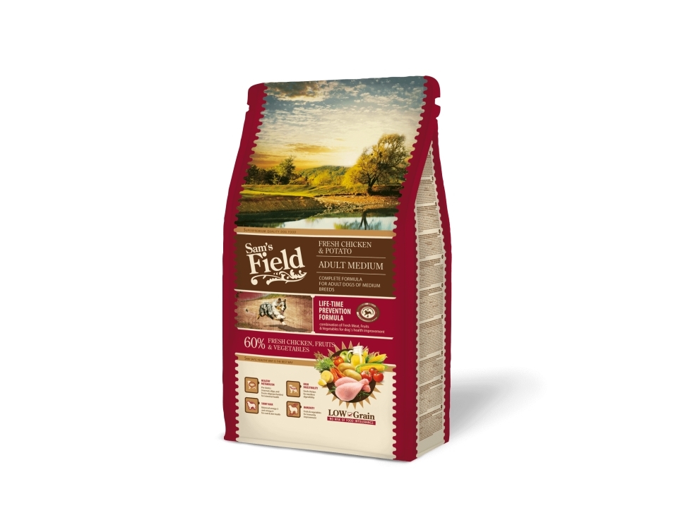 Sam's Field Adult Medium 2,5 Kg (Mindesthaltbarkeitsdatum: 17/06/25)