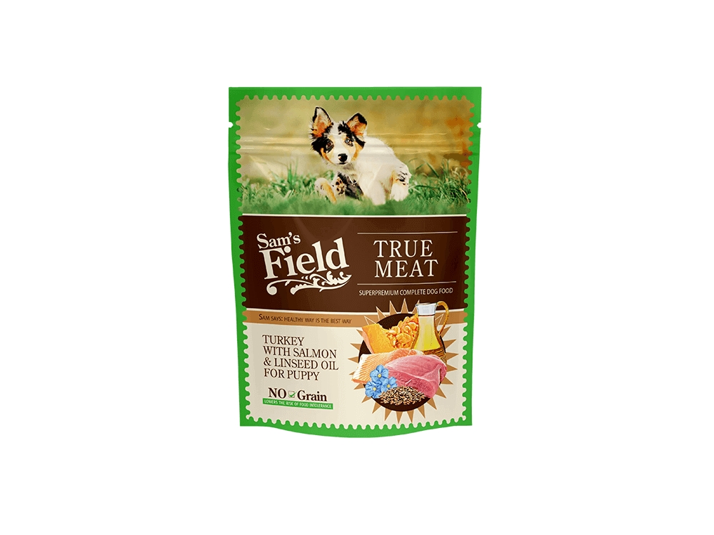 Sams Field Vådfoder Turkey & Salmon Puppy 260G