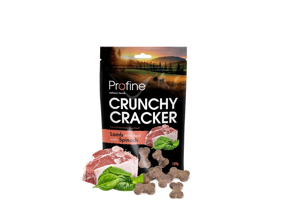 Profine Crunchy Cracker – Lamm & Spinat – Mindesthaltbarkeitsdatum: 27.10.24