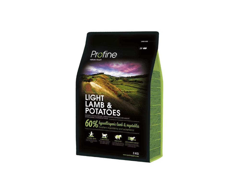 Profine Dog Light Su Ėriena Ir Bulvėmis 3Kg