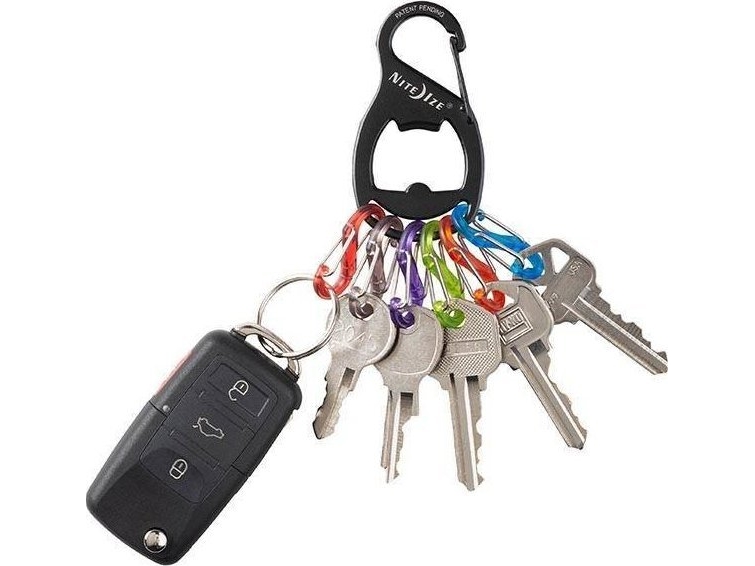 Niteize Karabiner Mit Nite Ize Keyrack Schwarz