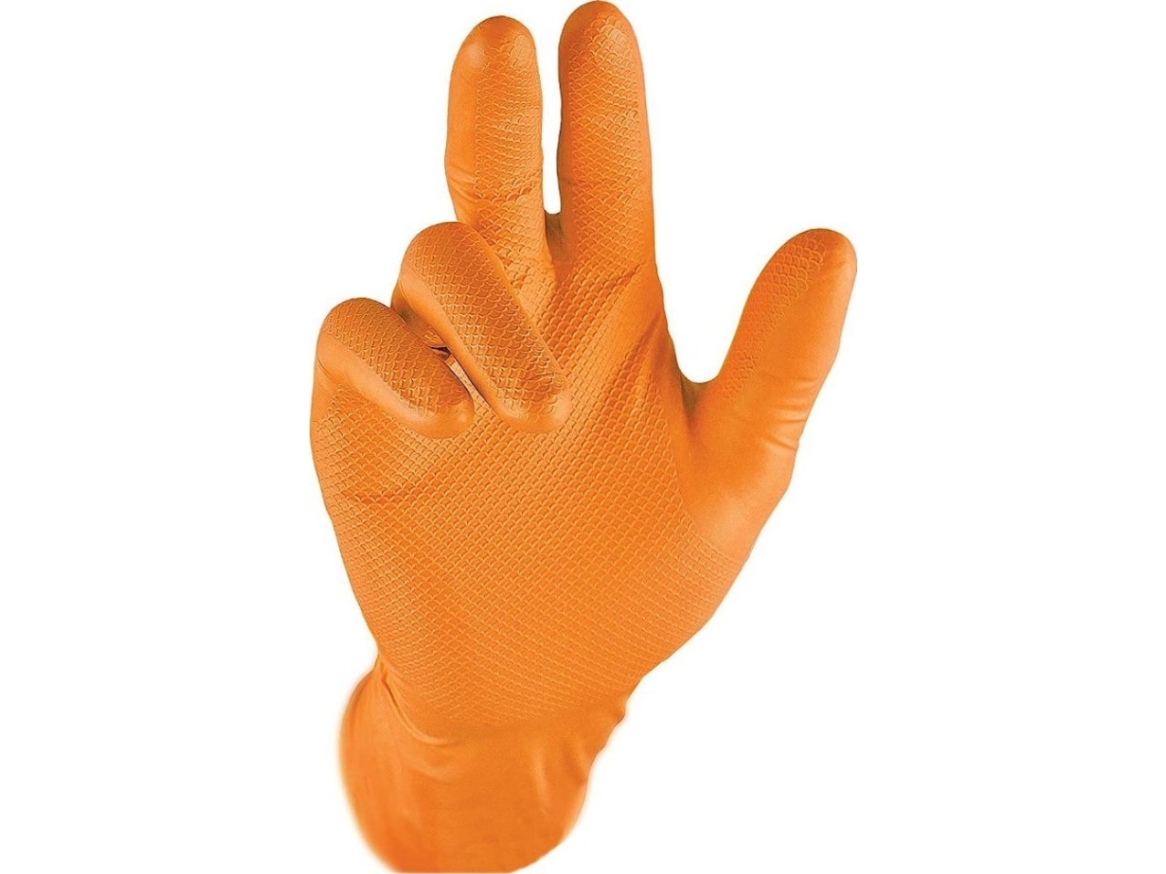 Vienkartinės nitrilinės pirštinės Grippaz 246OR, 50 vnt dėžėje, 0,15mm storis, oranžinės, 10/XL | Bilvård & Biltillbehör - Exteriör Bilvård - Tvätttillbehör | GameStuff