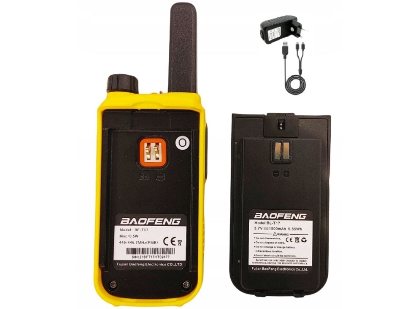 Baofeng BF-T17 Gul walkie-talkie | Tele & GPS - Hobbyradio - Walkie talkie | GameStuff
