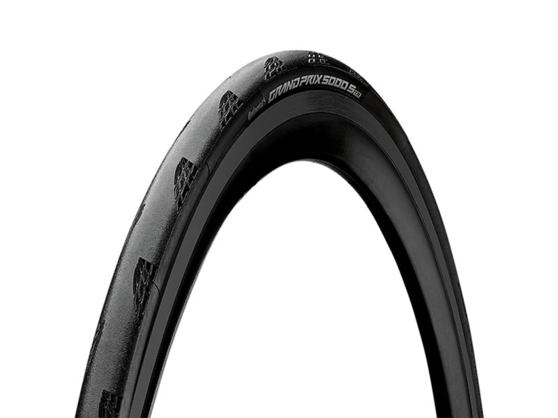 Continental Grand Prix 5000S Tr Folding Tire (25-622) Black/Black, Blackchili, Hookless:Compatible, Psi Max:109,