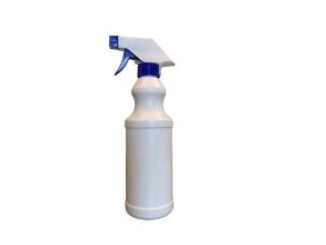 Sprayflaske 500ml med blå sprayer hvid,20 pcs/ct
