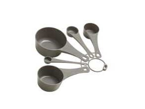 Messlöffel-Set 5 Stück Grau,10 Sets X 5 Stück/Packung