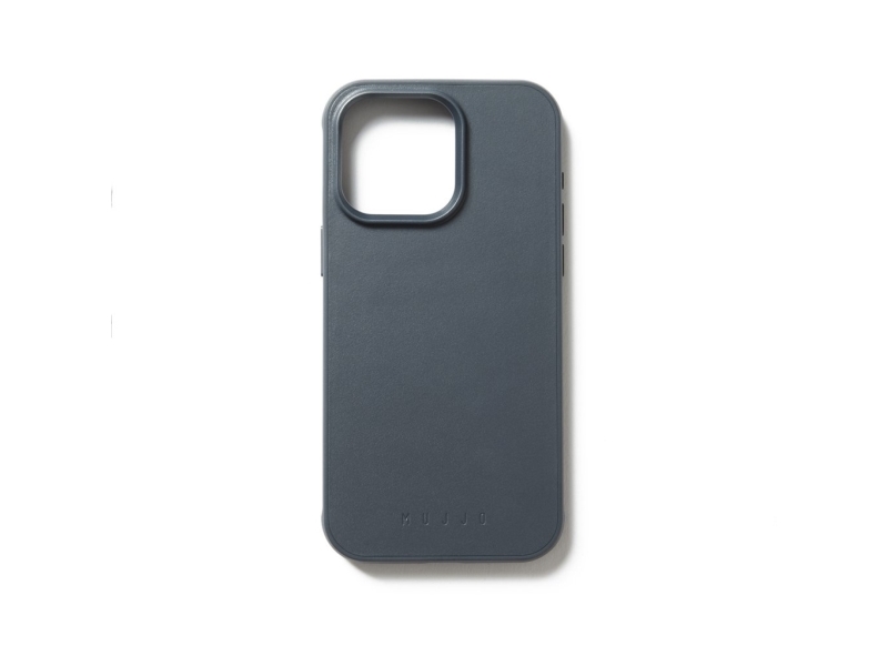 Mujjo Iphone 15 Pro Max Impact Case - Steel Blue