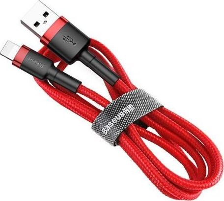 Baseus Cafule, 1 M, Lightning, Usb A, Hanstik, Hanstik, Sort, Rød