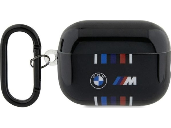 Bmw Bmap222swtk Cover Für Airpods Pro 2. Gen Schwarz/Schwarz Mehrfarbige Linien