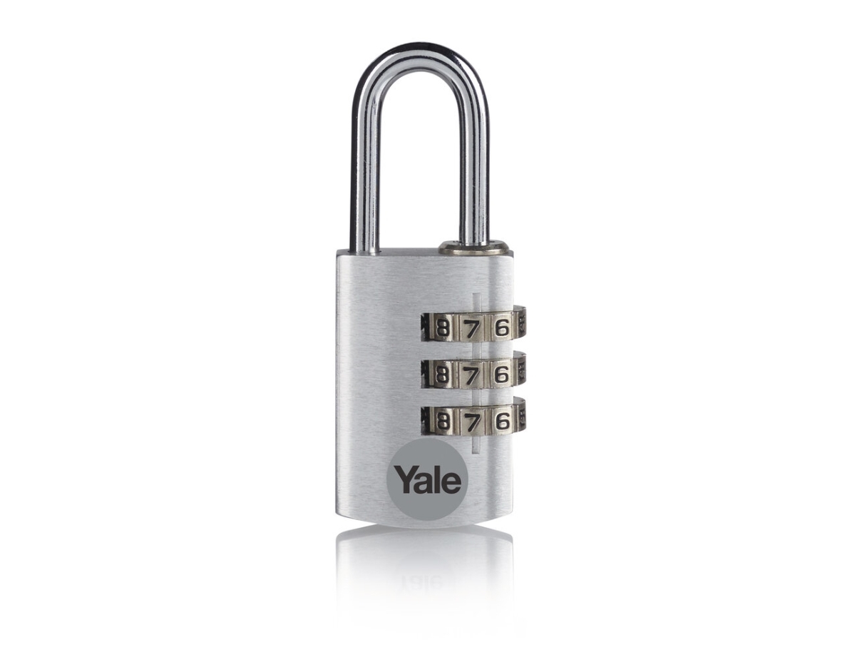 Yale Ye3cb/38/131/1/S Hængelås 38 Mm Sølv Kombinationslås (Ye3cb/38/131/1/S)