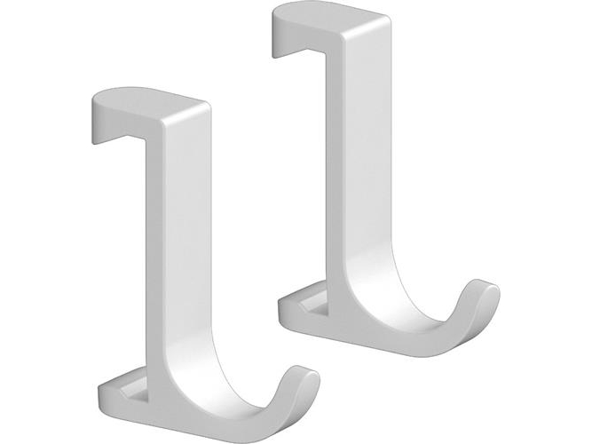 Hansgrohe WallStoris Smal krok (2 st) matt vit | VVS Artiklar - Badrum - Badrum tillbehör | GameStuff