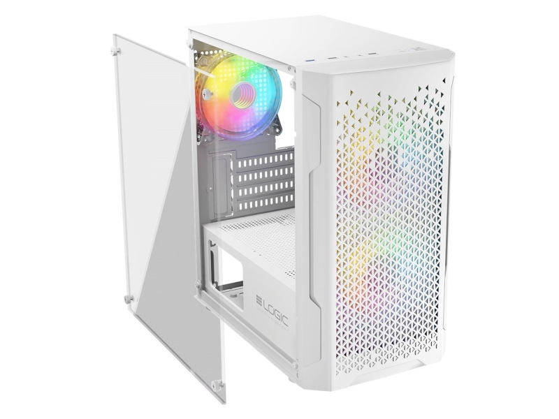 Logic Aramis Argb Mini Usb 3.0-Gehäuse Weiß