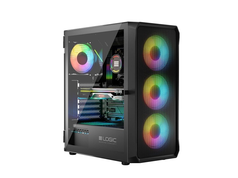 Logic Portos Argb Minidi Usb 3.0-Gehäuse Schwarz