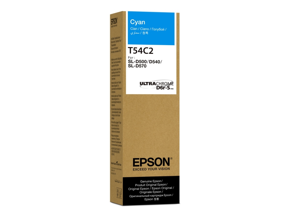 Epson T54c - Cyan - Original - Boks - Blækrefill - For Surelab D570 Professional Minilab, Sl-D500