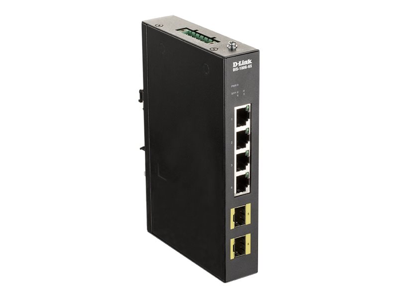 D-Link Dis-100G-6S, Unmanaged, Gigabit Ethernet (10/100/1000)