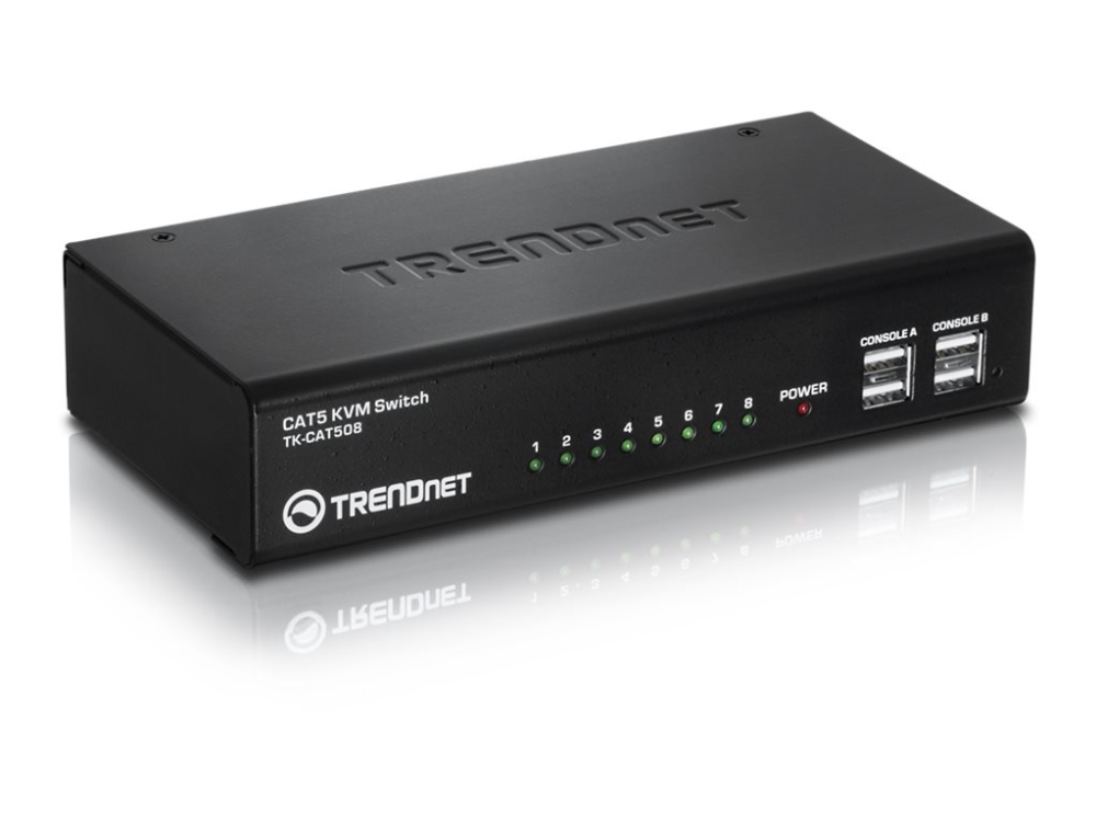 Trendnet Tk-Cat508, 1600 X 1200 Pixel, Ethernet/Lan, Schwarz