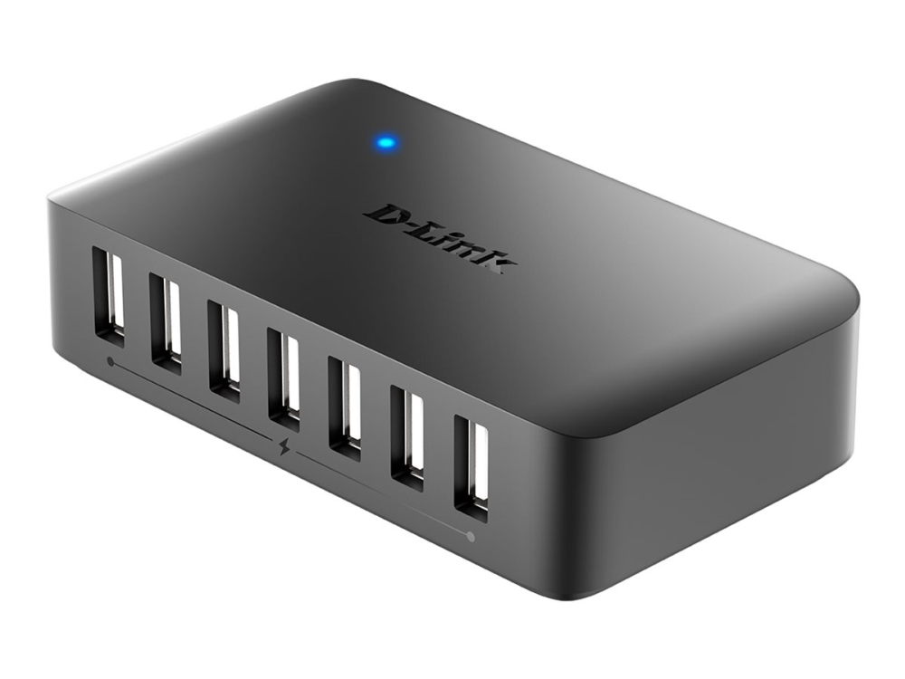 D-Link DUB H7 - Hubb - 7 x USB 2.0 - skrivbordsmodell | Datortillbehör - Kablar & adaptrar - USB-hubbar | GameStuff