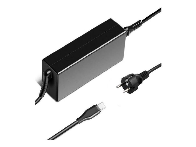 Coreparts - Strømforsyningsadapter - 5-20V, Ce, Fcc, Rohs, Including Eu Power Cord (C5/C6 Schuko), Dim: 106 X 46 X 29 Mm - 65 Watt - 3.5 A - Pd 3.0 (