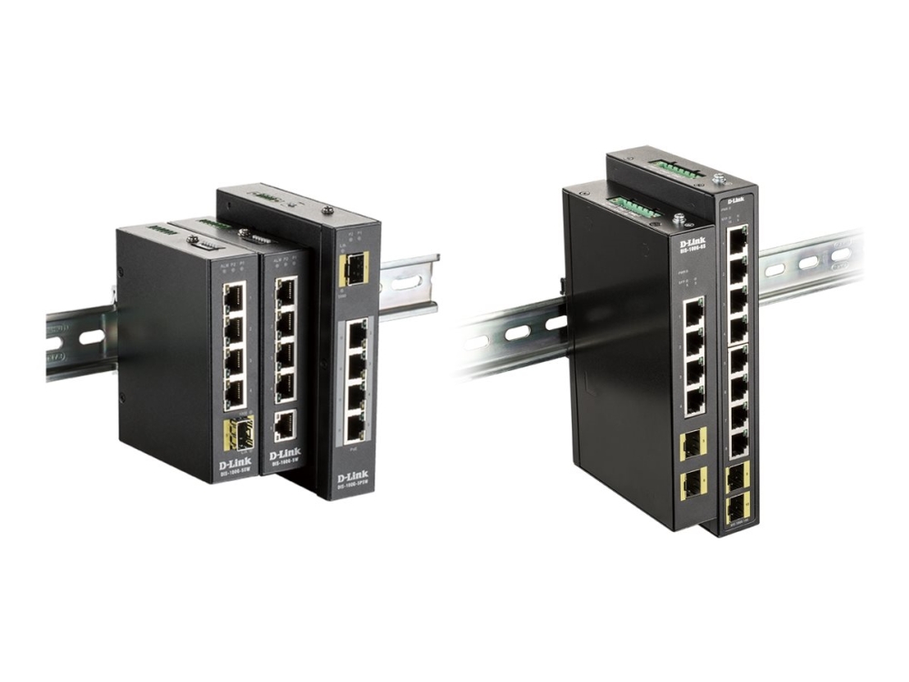 D-Link Dis-100G-10S, Unmanaged, Gigabit Ethernet (10/100/1000), Din Rail