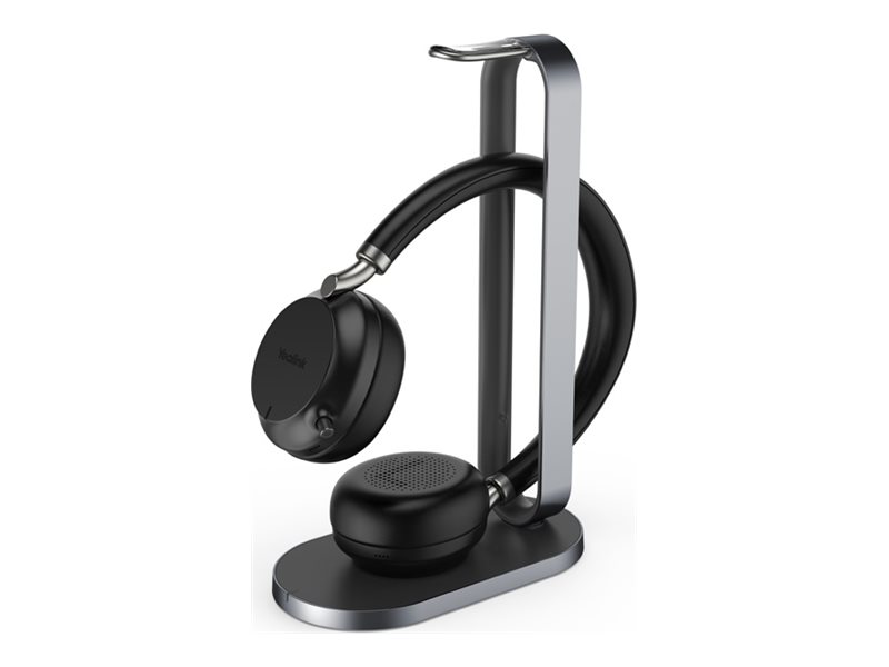 Yealink Bh72 With Charging Stand Headsetsystem På Örat Bluetooth Trådlös Usb C Via Bluetooth Adapter Ljudisolerande Svart Certifierad