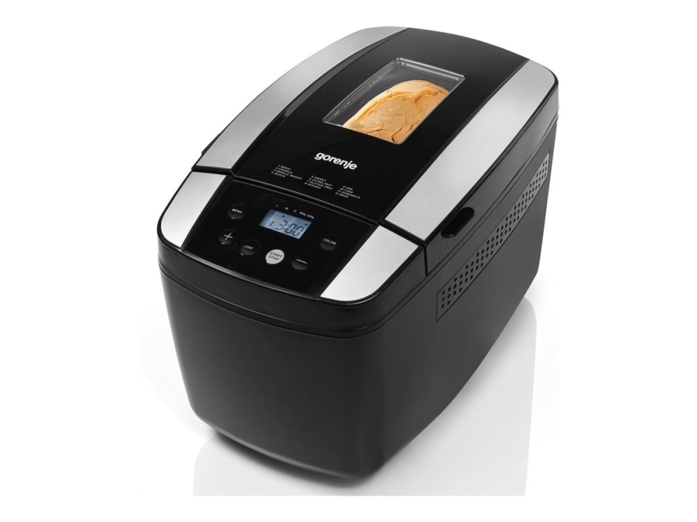 Gorenje BM1210BK, 1,2 kg, Timer med fördröjd start, Visningsfönster, Variabel bryntemperatur, Värmehållningsfunktion, 800 W | Köksapparater - Bröd & Rostat bröd - Bakmaskiner | GameStuff