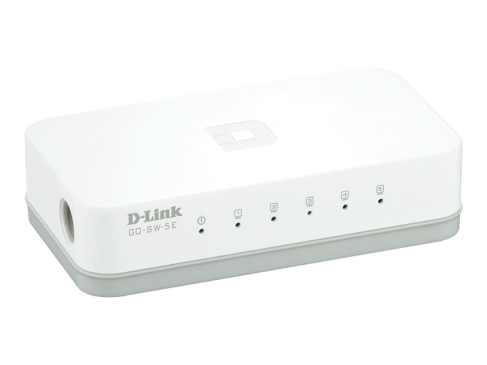 D-Link Go-Sw-5E/E, Unmanaged, Fast Ethernet (10/100), Vollduplex