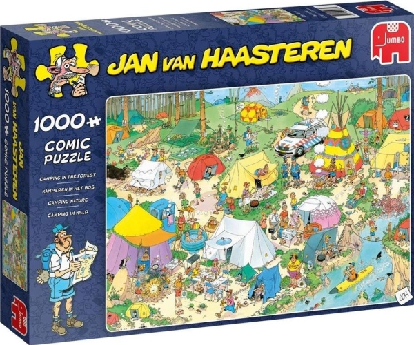 Jan Van Haasteren Camping The Forest 1000 Pieces 1000 Stk Tegneserier