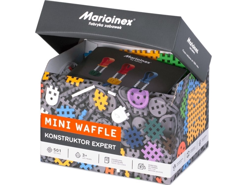 Marioinex Statybiniai blokeliai Plytos su ratukais 30 vnt.