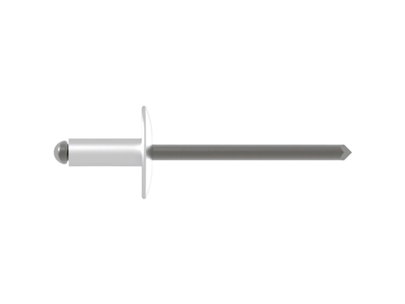 Blindnieten Gesipa Großkopf Alu/Stahl Verz. / 4,8 X 16 Mm
