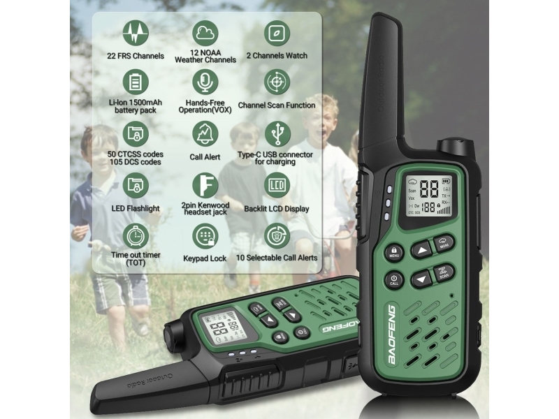 Walkie-Talkie Baofeng Bf-T25e Grün