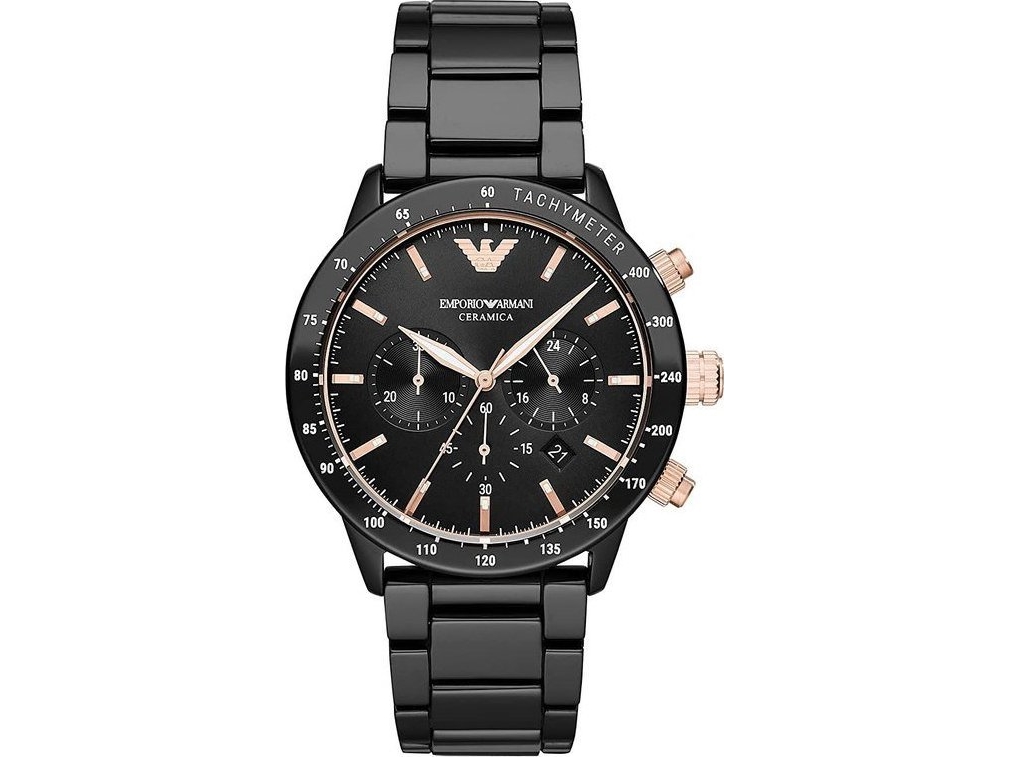 Laikrodis EMPORIO ARMANI MEN'S WATCH AR70002 - MARIO - CERAMIC (zi022a)